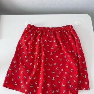 Nautical Sailboat Elastic-Waist Skirt